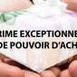 La prime exceptionnelle de pouvoir d’achat